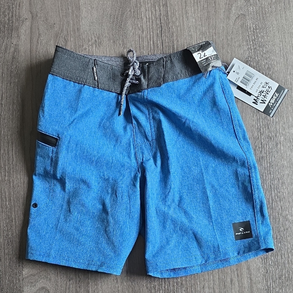 Rip Curl Blue and Gray Mirage Board Shorts